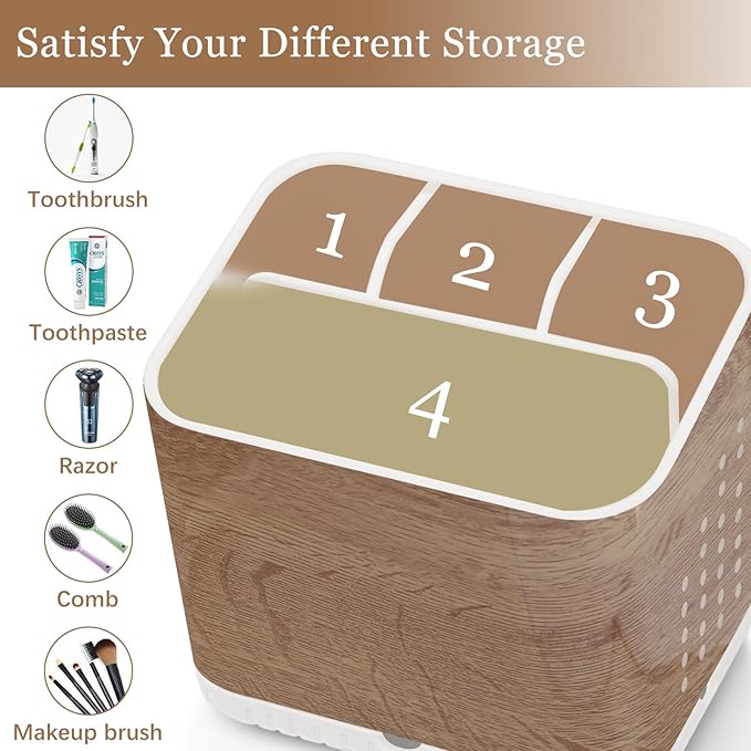 Toothbrush Holders for Bathrooms, Kids Electric Toothbrush and Toothpaste Holder - Image 5