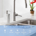 Stone Faucet Mat for Kitchen Sink- 15.6''x 3.9''Diatomite Fast-Drying Faucet Mat - Image 6