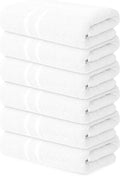 Basic Medium Bath Towels 24x48 Inches – Pack of 6 – White Color – Soft and by TEXTILA