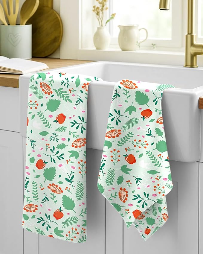Flour Sack Kitchen Towels Set of 2-18x26 Cotton Dish Towels - Image 2