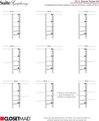 ClosetMaid SuiteSymphony Wood Closet Organizer Starter Kit - Image 5