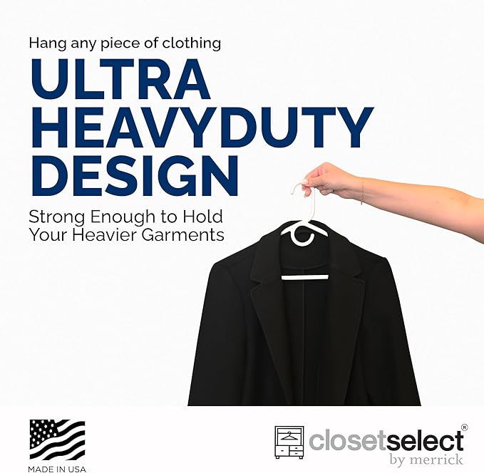 Ultra Heavy Duty Plastic Hangers, Made in USA, 28 Pack - Image 6