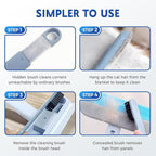 Pet Hair Remover Brush with 17-inch Handle, 4-in-1 Cat and Dog Hair Removal Tool - Image 2