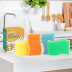 Scrub Sponge, 8 Pack Dual-Sided Temperature-Responsive Scrubber - Image 7