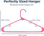 SereneLife 150 Pack Plastic Hangers, Space-Saving Closet Organizers, Durable - Image 2