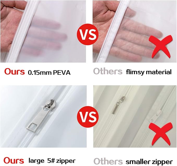 6 Pack Garment Bags for Hanging Clothes - Image 4