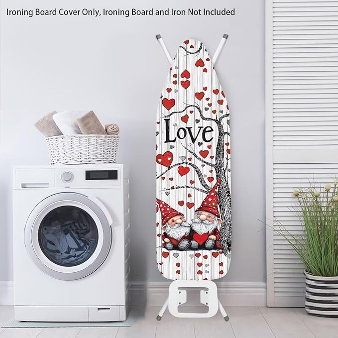 Gnome Ironing Board Cover Love Heart Ironing Board Pad Protective Cover - Image 3
