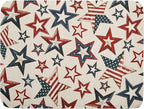 Flag Stars Stripes Patriotic 4th of July Dish Drying Pad 18 x 24 Inch by APORTT