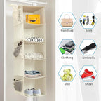 5 Shelves Hanging Closet Organizer, 2 Pack Hanging Storage - Image 5