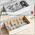 Yieach 8 Pack 6 Inch Tall Acrylic Drawer Divider - Image 5