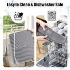 Silicone Dish Drying Mat for Kitchen Counter, Dish Drying Pad, Non-Slip Drain - Image 5
