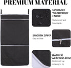 Black Hanging Laundry Hamper Bag, XL Door Hanging Hamper - Image 4