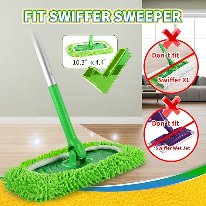 Reusable 100% Coral Fleece Mop Pads Compatible - Image 3