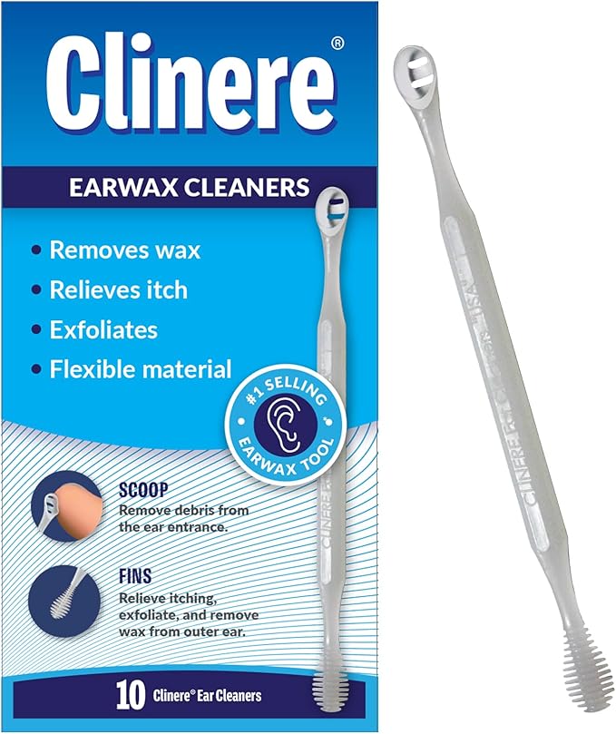 Clinere® Ear Cleaners, Gentle Ear Cleaning and Ear Wax Removal Tool, Itch Relief by ClinereEarCare