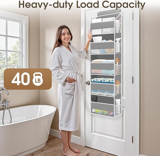 2 Pack Over The Door Organizer, Hanging Storage Organizer - Image 5