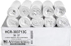 Aluf Plastics HCR-303713C High Density Star Sealed Coreless Roll Bags, 30 gal by AlufPlastics