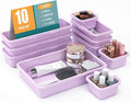 10 PCS Drawer Organizer Set, 4 Size Makeup Drawer Divider Organizer by StoreHappily
