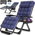 Suteck Oversized Zero Gravity Chair,29In XL Lounge Chair w/Removable Cushion&Headrest, Reclining Camping Chair w/Upgraded Lock and Footrest, Reclining Patio Chairs Recliner for Indoor Outdoor by Suteck