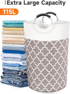 Large Laundry Basket Laundry Hamper Bag Washing Bin Clothes Bag Collapsible Tall - Image 5