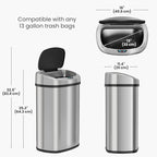 iTouchless 50 Liter / 13 Gallon Stainless Steel Kitchen Trash Can - Image 6