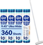 Large Lint Rollers for Carpet, 9.45'' Sticky Rollers for Floor by AlbatrossHealthNewEngland