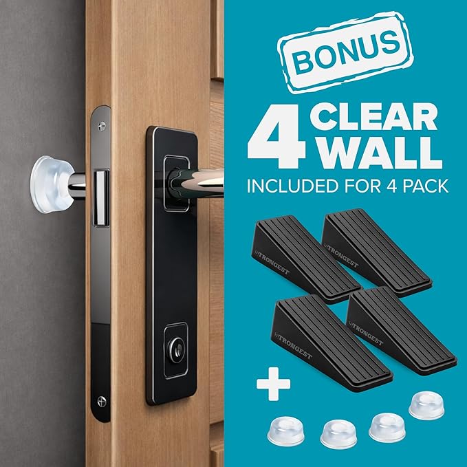 Strongest Home Heavy Duty Door Stop Wedge Made of Premium Quality Zinc and - Image 6