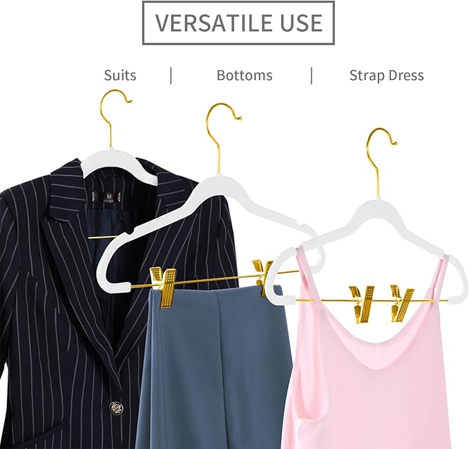 MIZGI Premium Velvet Pants Hangers - Image 3