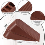 Door Stopper 2 Packs Heavy Duty Wedge Rubber Door Stop Works on All Floor - Image 4