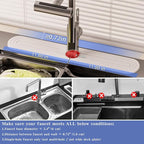 PEKER Faucet Mat for Kitchen Sink 19.7" – Diatomite Fast Drying Stone Sink Tray - Image 2