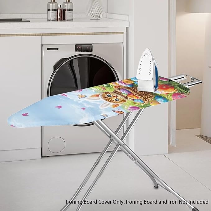Cat and Easter Egg Ironing Board Pad and Cover Durable Thick Ironing Board - Image 2