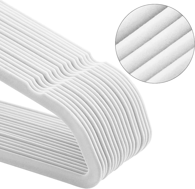SONGMICS Slim Velvet Hangers, Non-Slip Clothes Hangers - Image 9