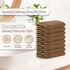 Nugilla Makeup Remover Cloths, 8 Packs Makeup Remover Towels Reusable Face Wash - Image 5