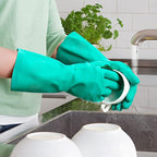ThxToms Chemical Resistant Nitrile Gloves, Resist Household Acid, Solvent and - Image 5