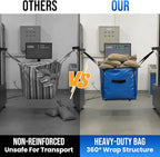 TAILI Extra Large Moving Bags, 2 Pack Blue Heavy Duty Totes - Image 2