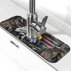 Eagle and National Flag Kitchen sink faucet pad, strong water absorption by Unknown