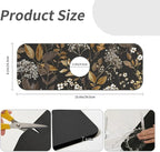 Kitchen Sink Splash Guard，small-flowers and leaves- Faucet Mat Sink - Image 3
