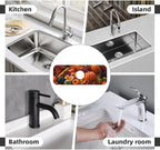 Kitchen Sink Splash Guard Faucet Mat Autumn Fall Pumpkin 15"x5.5", Diatom Mat - Image 8