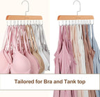 TOPIA HANGER Bra Hanger for Closet, 2 Pack Tank Top Hangers 40 Hooks Capacity - Image 4