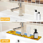 2 Pack Sunflower Field Sink Faucet Absorbing Mat Sunflowers Blooming Super - Image 6