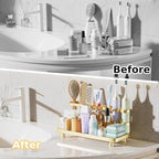 Electric Toothbrush Holder for Bathroom Countertop 5 Metal Slots Toothpaste - Image 4