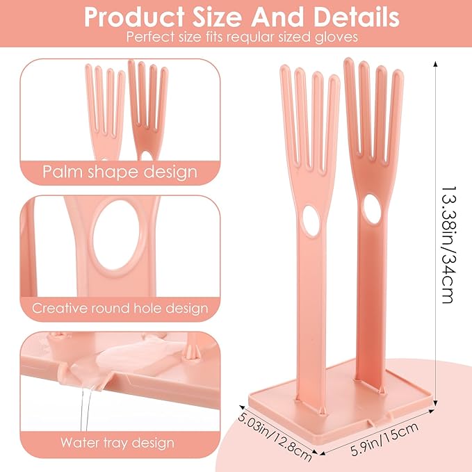 Kitchen Gloves Holder Mitten Dryer Reusable Rubber Glove Clothes Drying Rack - Image 2