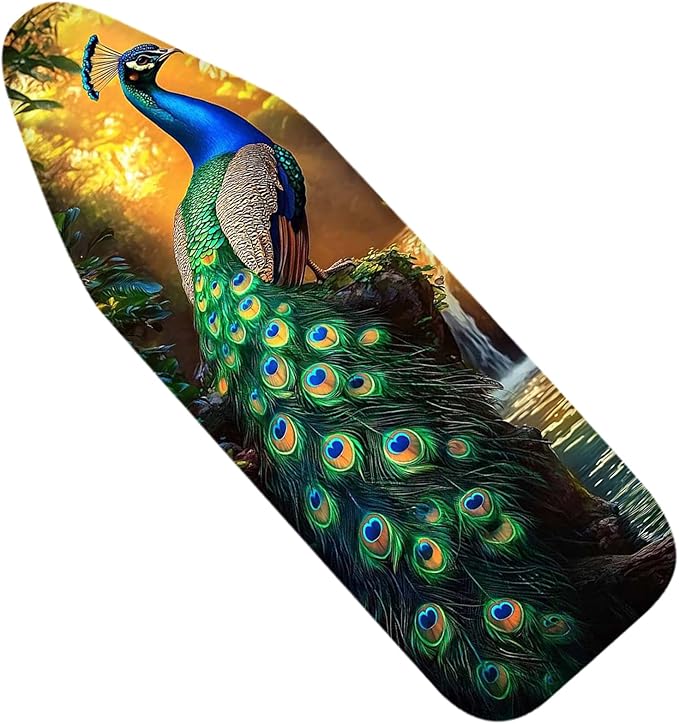 Nuxovilar Colorful Peacock Pattern Ironing Board Cover, 15 * 54inch, Fits Most by Nuxovilar