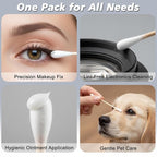 Travel Size Cotton Swabs, Individually Wrapped Disposable Double Round Tips - Image 6