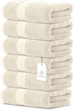 White Classic Luxury Ivory Hand Towels - Image 2