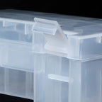 YXQ AA AAA Battery Storage Box Organizer Holder Portable Clear Plastic Case - Image 4