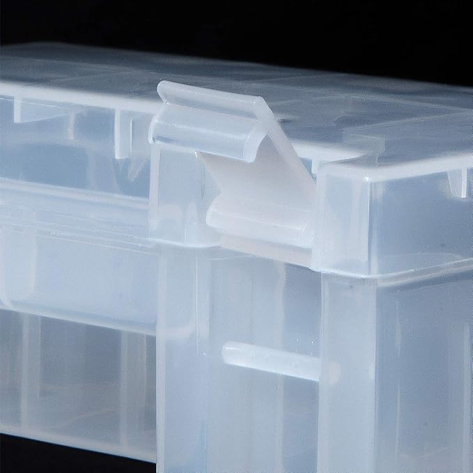YXQ AA AAA Battery Storage Box Organizer Holder Portable Clear Plastic Case - Image 4