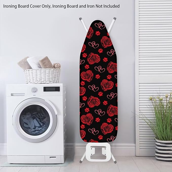 Rose Paw Ironing Board Cover and Pad, Thick Scorch Resistant Padding Heavy Duty - Image 3