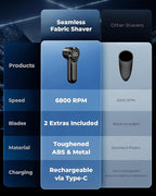 FrSara Fabric Shaver, Rechargeable Lint Remover, 3-Speed Electic Lint Shaver - Image 7
