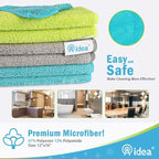 AIDEA Microfiber Cleaning Cloth-8PK, Soft Microfiber Towels - Image 2