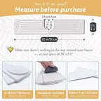 U Shape Sink Draining Mat Behind Faucet, Super Absorbent Diatomite Fast Drying - Image 2